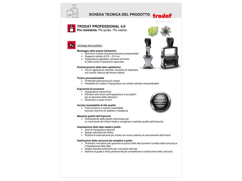 Professional 5460 FARM - Datario per farmacia PERSONALIZZATO - max 2 righe 6 numeri x0-9