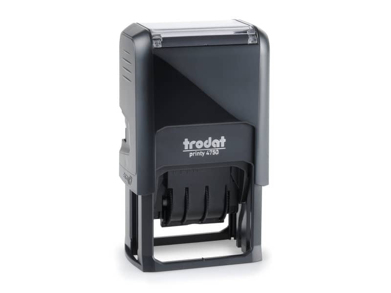 Printy 4750 - Datario con testo PERSONALIZZATO fino a 2+2 righe dimens. max personalizzazione 41x24 mm