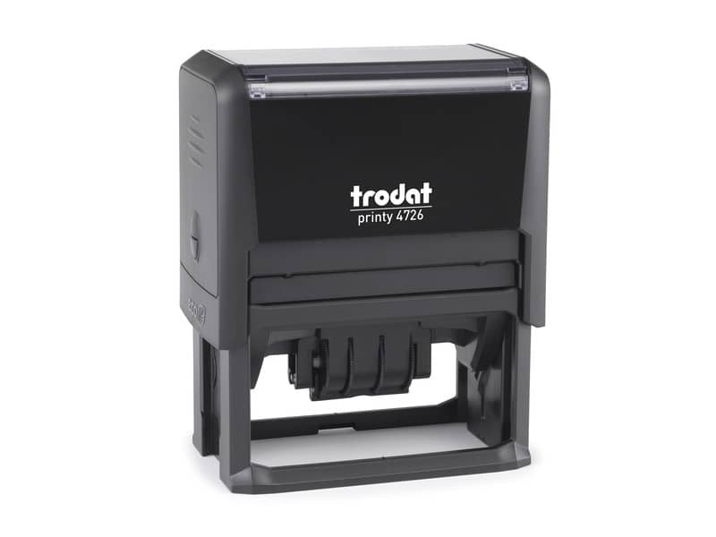 Printy 4726 - Datario con testo PERSONALIZZATO fino a 3+3 righe dimens. max personalizzazione 75x38 mm