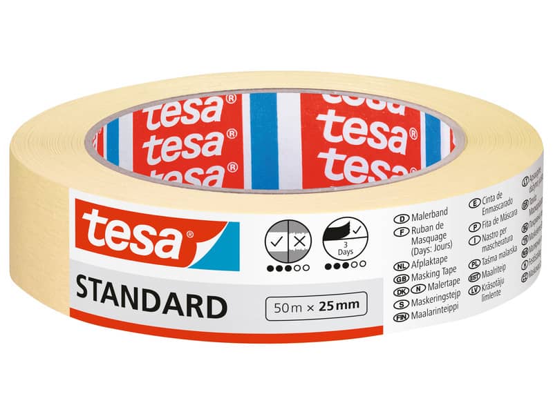 Nastro per mascheratura in carta standard ECO beige Tesa 25 mm x 50 m --04