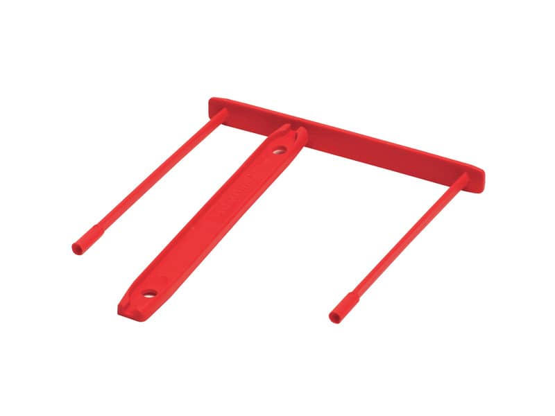 Fastener con clip di chiusura passo 80 mm Fellowes rosso conf. 100 pezzi