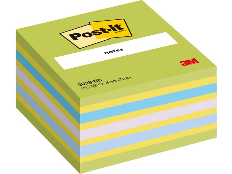 Foglietti riposizionabili Post-it® Notes Cubo Neon 76x76 mm assortiti 450 ff 2030 U