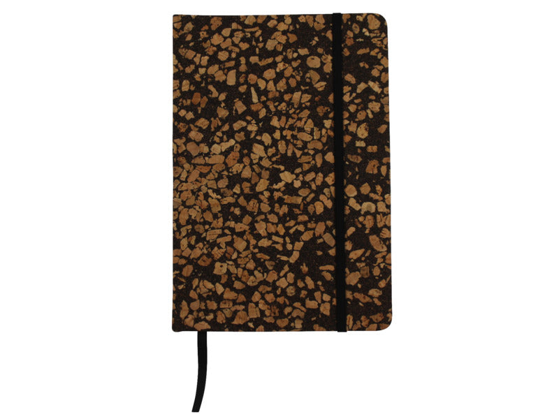 Taccuino con copertina in tessuto riciclata dai chicchi di caffè Donau - 96 ff ricilati da 80 g/m² - conf. 3 pz