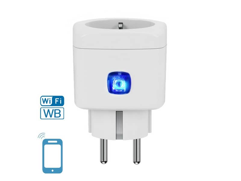 Adattatore Schuko WiFi WB Smart a 1 via Aigostar bianco