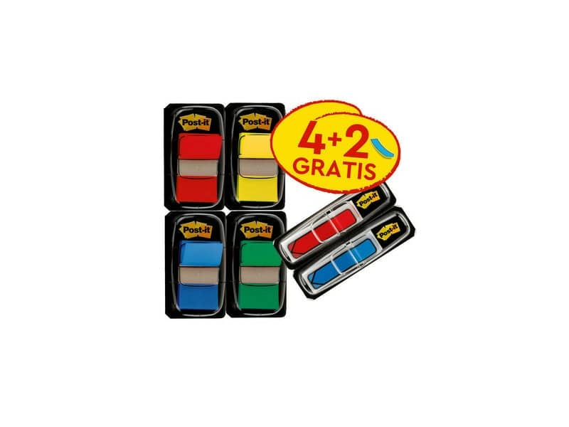 Segnapagina Post-it® 680 + Post-it® Mini 684 Freccia - PROMO PACK 4+2 - 680-VAD5EU
