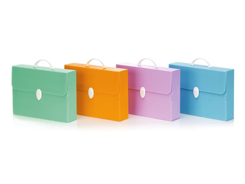 Valigetta in PPL Favorit Every Line Pastel colori assortiti 27x37,5x8 cm - conf. da 6