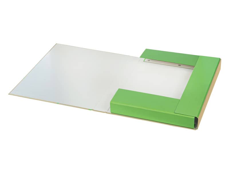 Cartella portaoggetti con elastico Esselte Oxford Green A4 100% carta riciclata dorso 4 cm