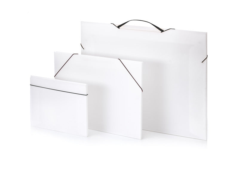 Valigetta polionda Favorit Portfolio in PPL neutro con elastico 53x37x1 cm