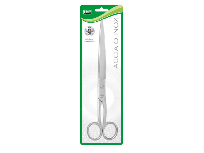 Forbice in blister Lebez acciaio inox - lama da 24 cm - 059/24