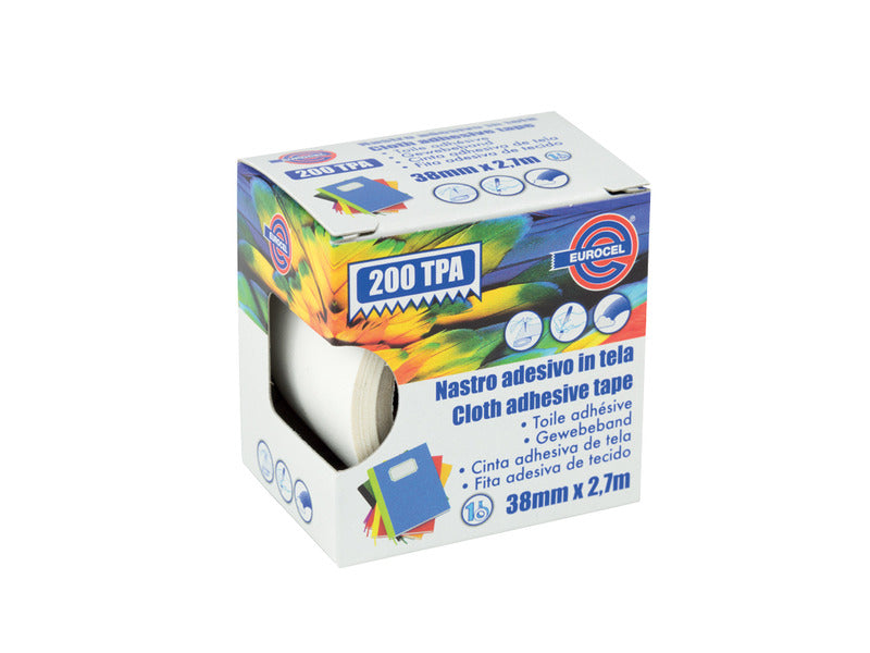 Nastro adesivo telato Eurocel formato 38 mm x 2,7 m - colore
