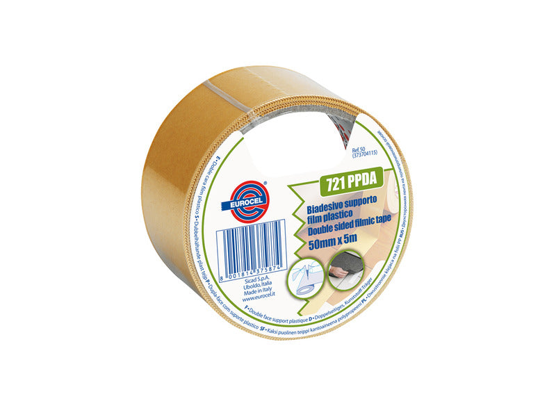 Nastro biadesivo alta tenuta Eurocel formato 50x5 m - colore bianco