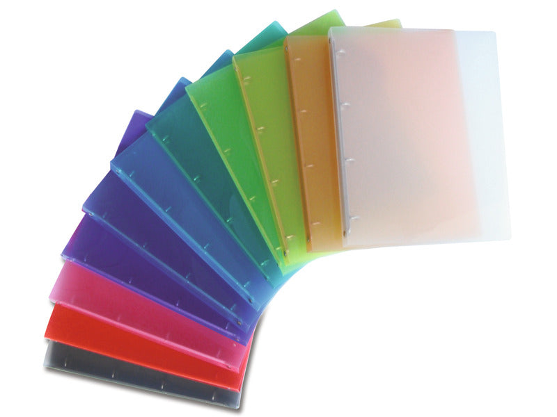 Raccoglitore trasparente 4 anelli Nikoffice in colori assortiti Ø 16 - colorato - 01NIK172/4N