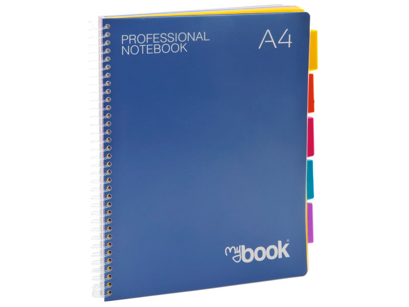 Quaderno Maxi spiralato con fori e divisori Nikoffice A4 - 125 ff - 5 mm - 30NIK041