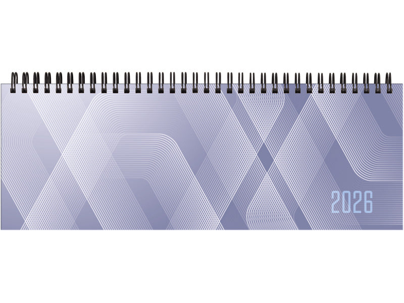 Planning 2026 settimanale c/spirale carta 28,8x11,7 cm azzurro 26-023007505C