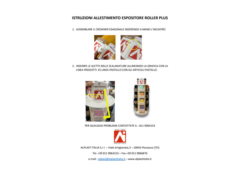 Espositore 96 pezzi assortiti Alplast Al Roller Plus portacarte e portadocumenti - 300