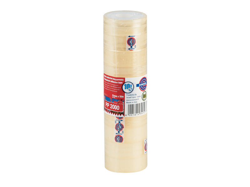 Nastro adesivo Eurocel Euro conf. 10 pz - 15 mm x 10 m