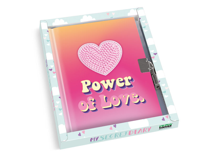 Diario dei segreti con lucchetto Lebez fantasia Girls Power