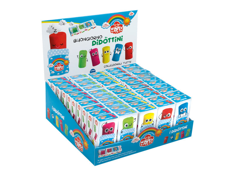 Espositore 50 Didò Didottini pasta modellabile 5 colori assortiti F363500